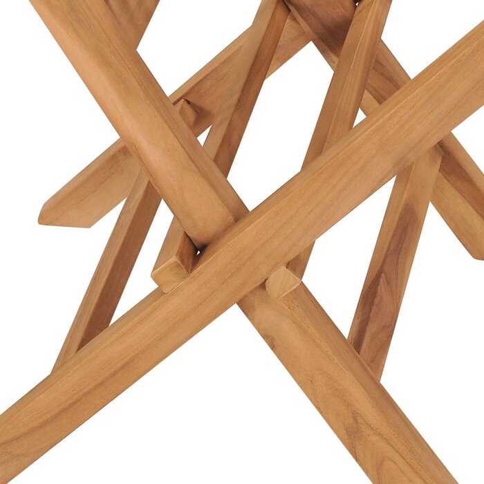 Vidaxl Lot de 4 chaises de jardin pliantes en teck - Jusqu'à -35%