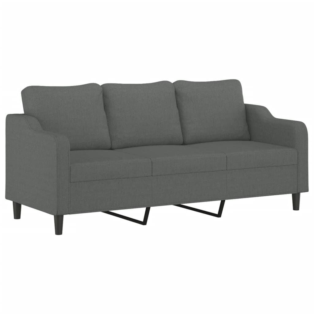 Vidaxl Canapé 3 places 180 cm gris foncé - Jusqu'à -35% en outlet