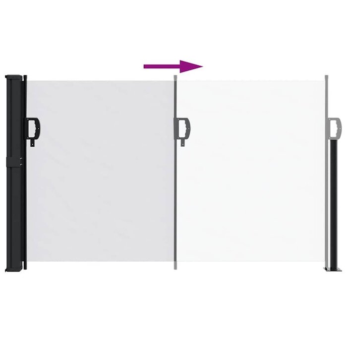 Vidaxl Brise-vue latéral rétractable 117x300 cm - Blanc - Jusqu'à -62%