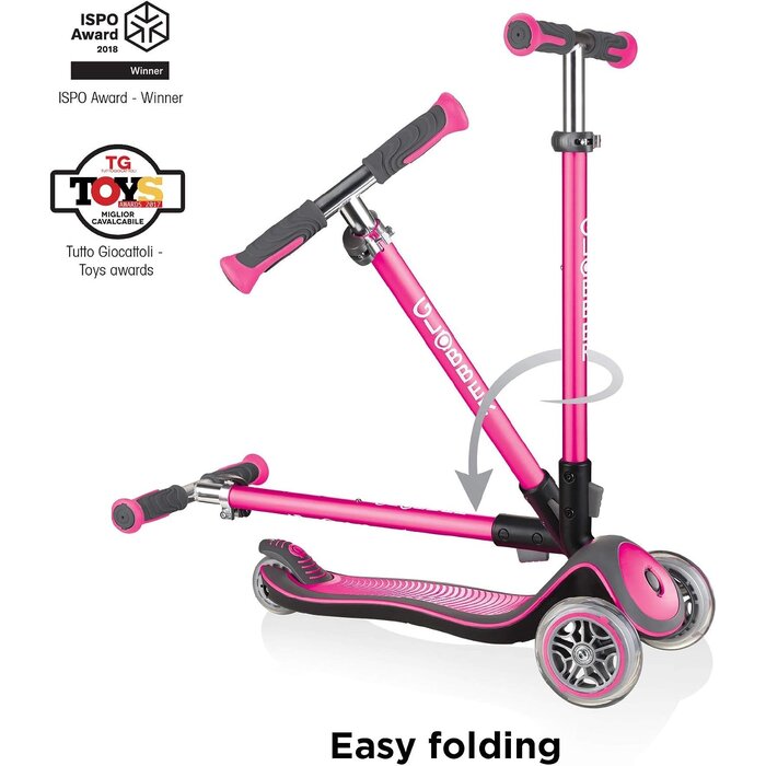 Trottinette 3 roues enfant rose - Roues LED - Jusqu'à -34% sur le prix neuf