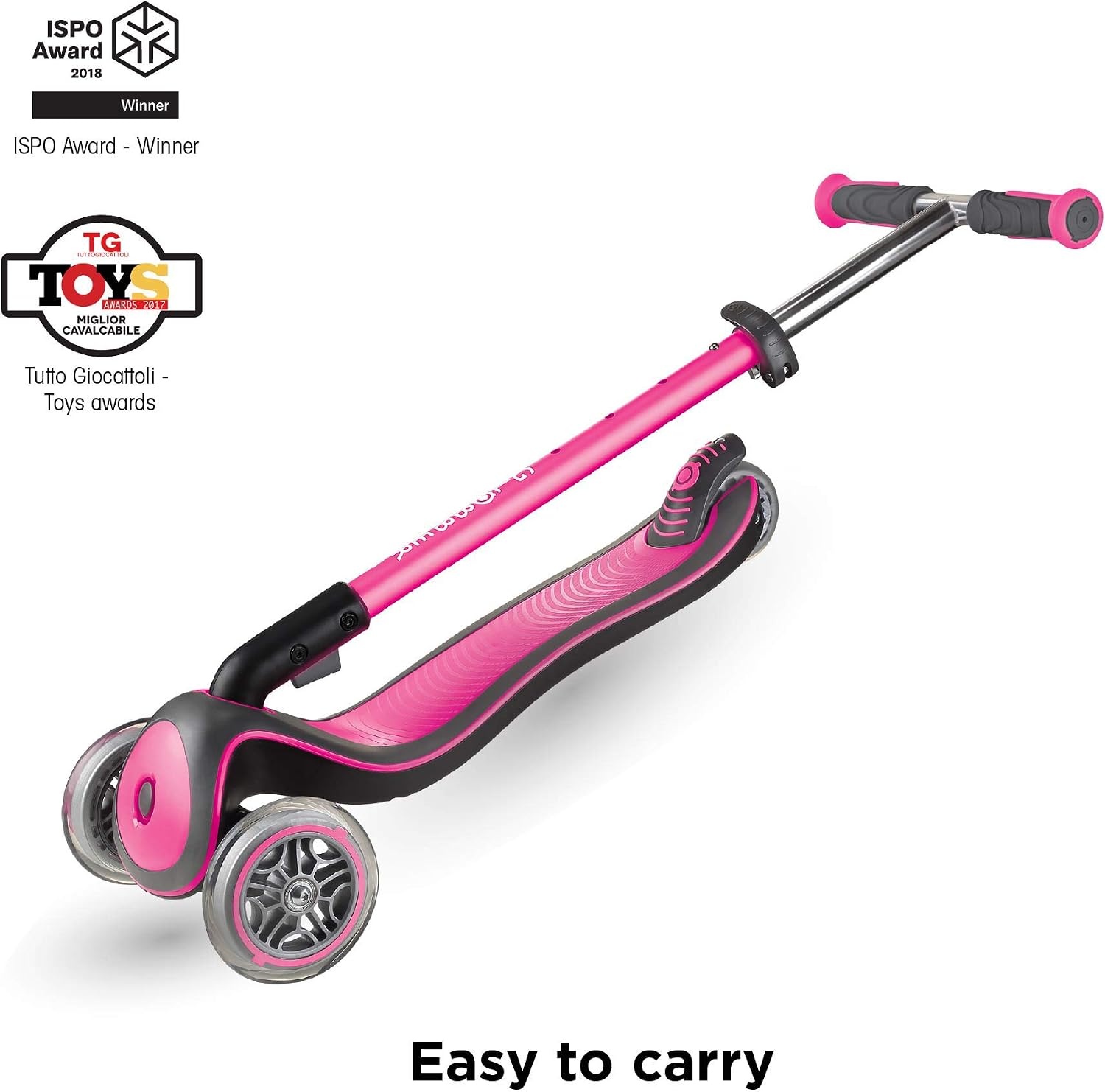 Trottinette 3 roues enfant rose - Roues LED - Jusqu'à -34% sur le prix neuf
