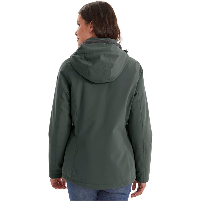 Killtec Parka imperméable pour femme - Rouge - Jusqu'à -64%