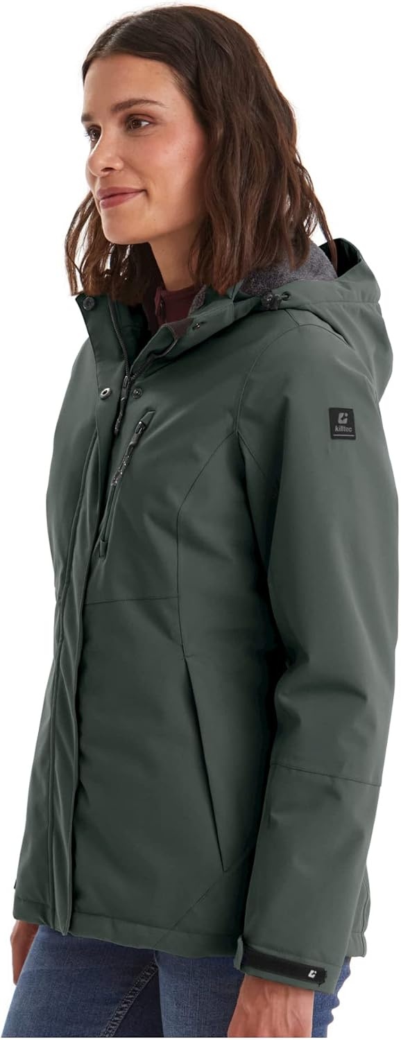Killtec Parka imperméable pour femme - Rouge - Jusqu'à -64%