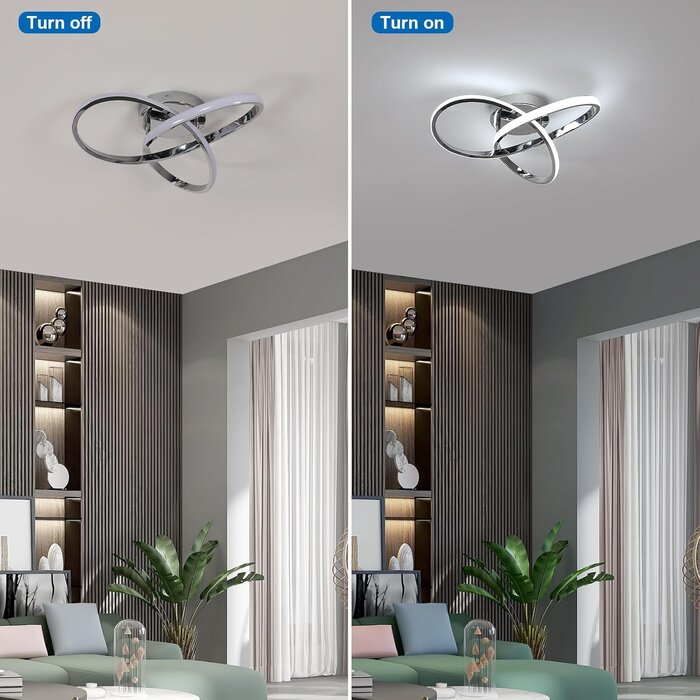 Plafonnier LED Fleur 38W - Design Moderne - Jusqu'à -33%