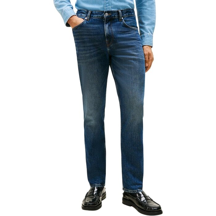 Pantalon homme coupe droite bleu - Jusqu'à 64% de réduction