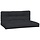 Lot de 2 coussins pour palette noirs - Confort extérieur - Jusqu'à -34%