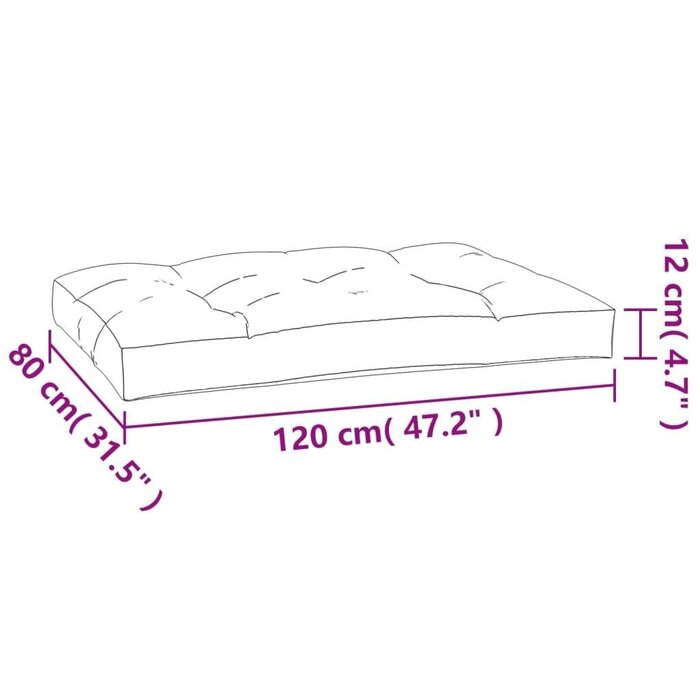 Vidaxl Lot de 2 coussins pour palette noirs - Confort extérieur - Jusqu'à -34%