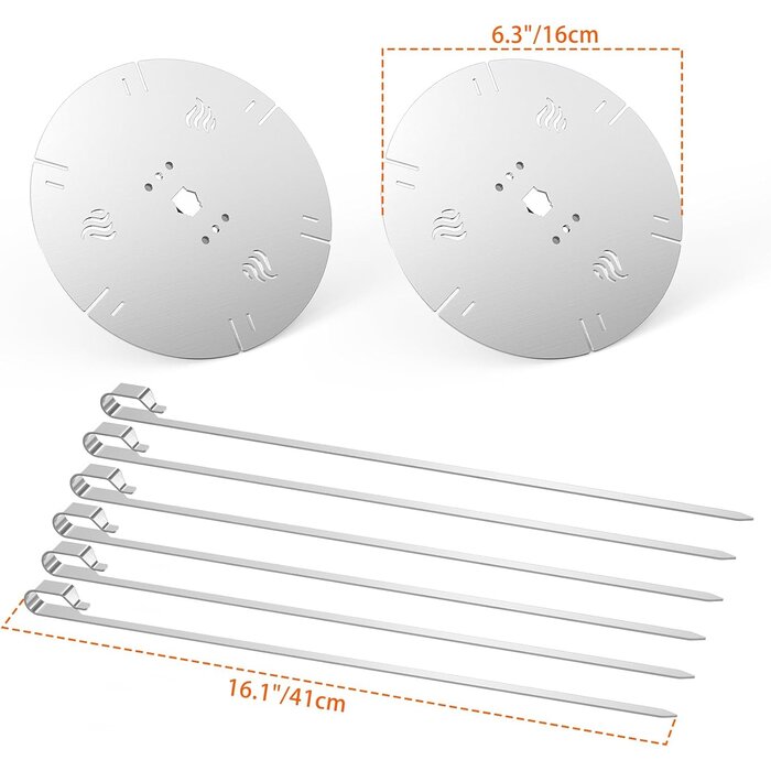 Kit 6 brochettes rotatives barbecue - Acier inox - Jusqu'à -33% sur l'outlet