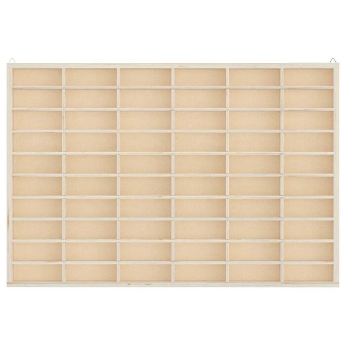Vidaxl Vitrine de collection bois 60 compartiments - Jusqu'à -28% sur l'outlet