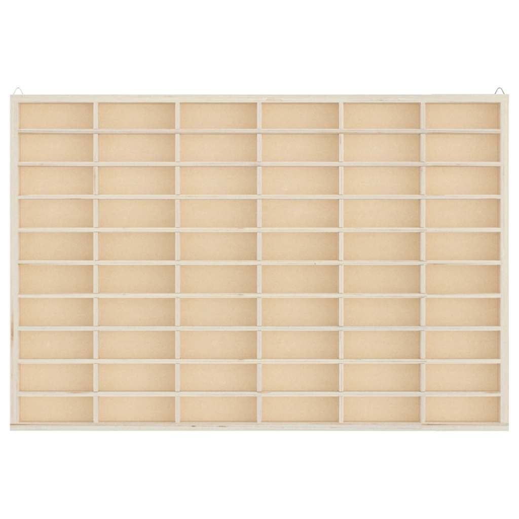 Vidaxl Vitrine de collection bois 60 compartiments - Jusqu'à -28% sur l'outlet
