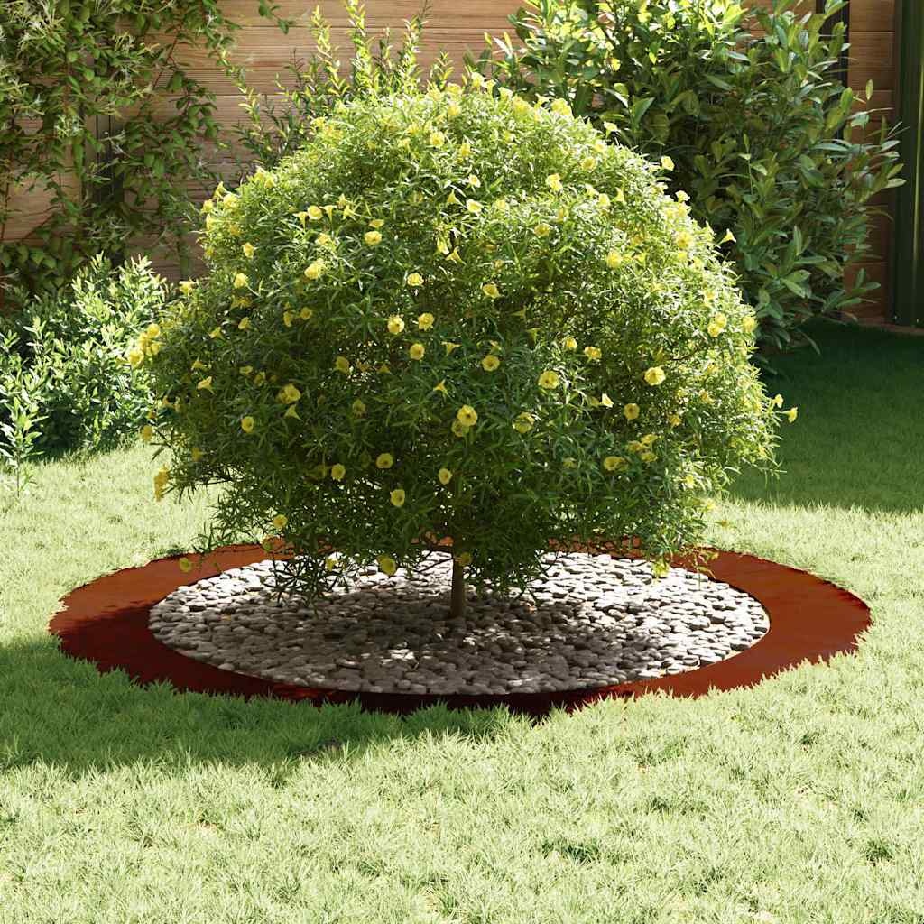 Vidaxl Bordures d'arbre en acier Corten, lot de 5 - Jusqu'à 34% de remise