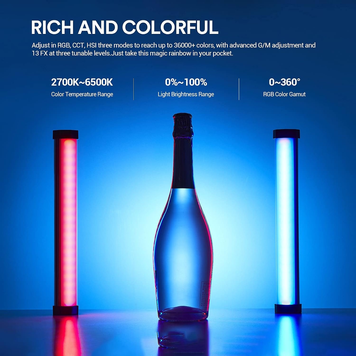 Tube LED Vidéo RGB 30cm - Jusqu'à -29% sur votre éclairage créatif