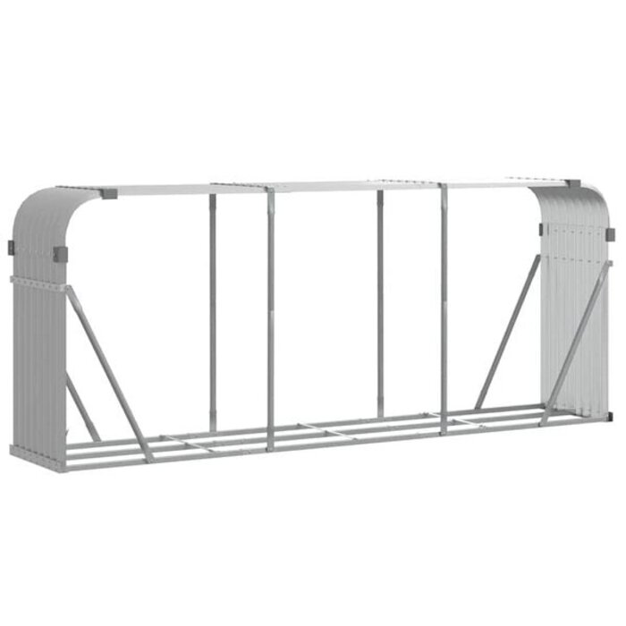 Vidaxl Abri bois de chauffage acier galvanisé 234cm - Jusqu'à -33%