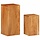 Lot de 2 supports plantes en acacia massif - Jusqu'à -34% sur l'outlet