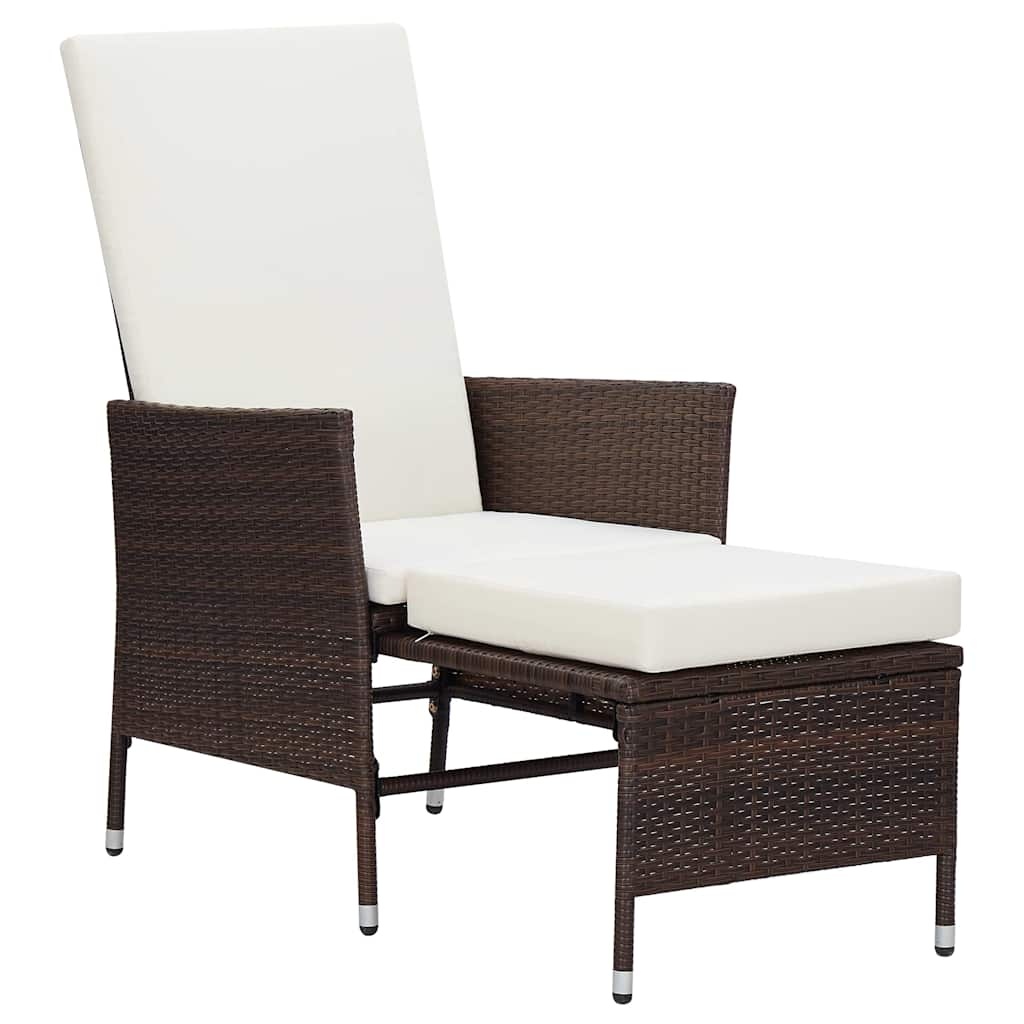 Vidaxl Fauteuil de jardin inclinable avec repose-pieds - Jusqu'à 34% de réduction