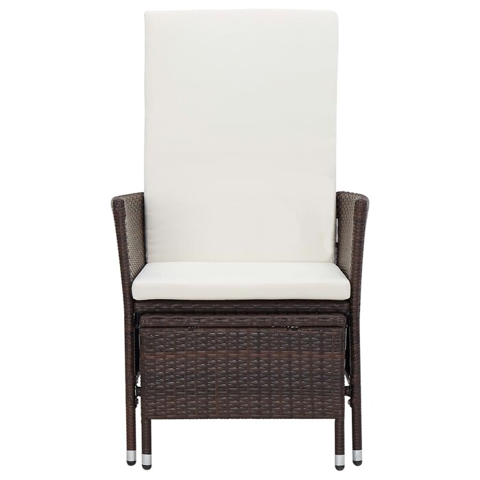 Vidaxl Fauteuil de jardin inclinable avec repose-pieds - Jusqu'à 34% de réduction