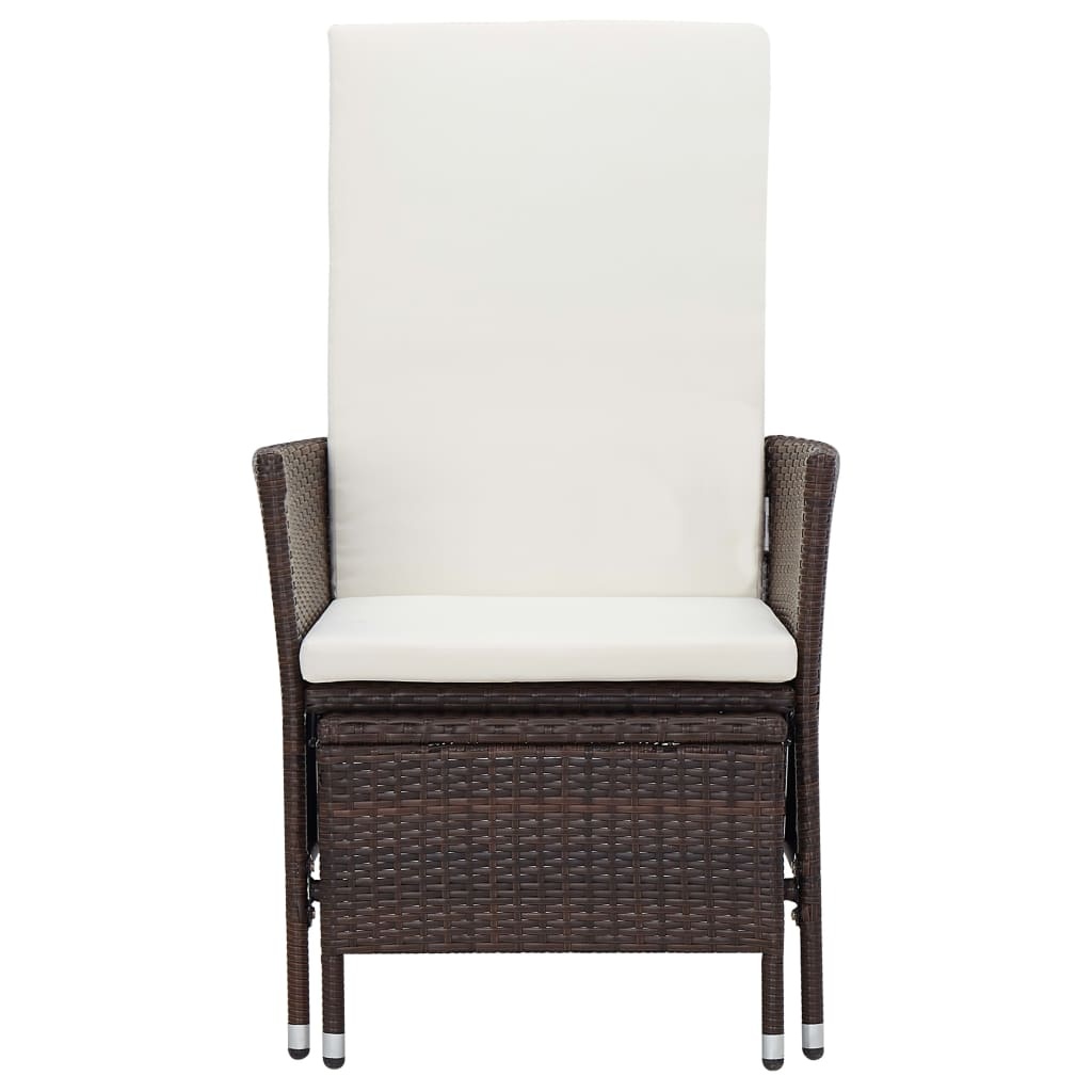 Vidaxl Fauteuil de jardin inclinable avec repose-pieds - Jusqu'à 34% de réduction