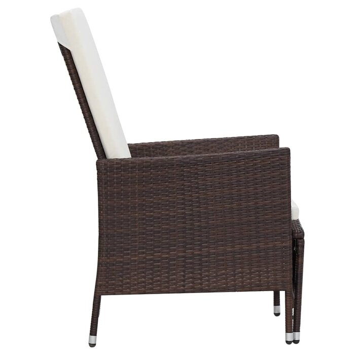Vidaxl Fauteuil de jardin inclinable avec repose-pieds - Jusqu'à 34% de réduction