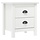 Table de chevet Hill en pin massif blanc - Jusqu'à 34 % de remise
