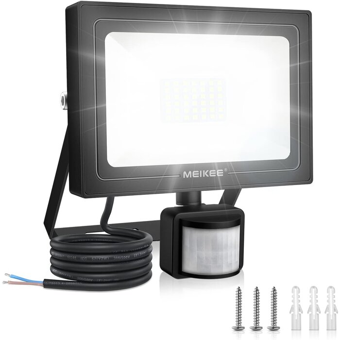 Projecteur LED 35W avec détecteur - 3000 Lumens - Noir - Jusqu'à -26%