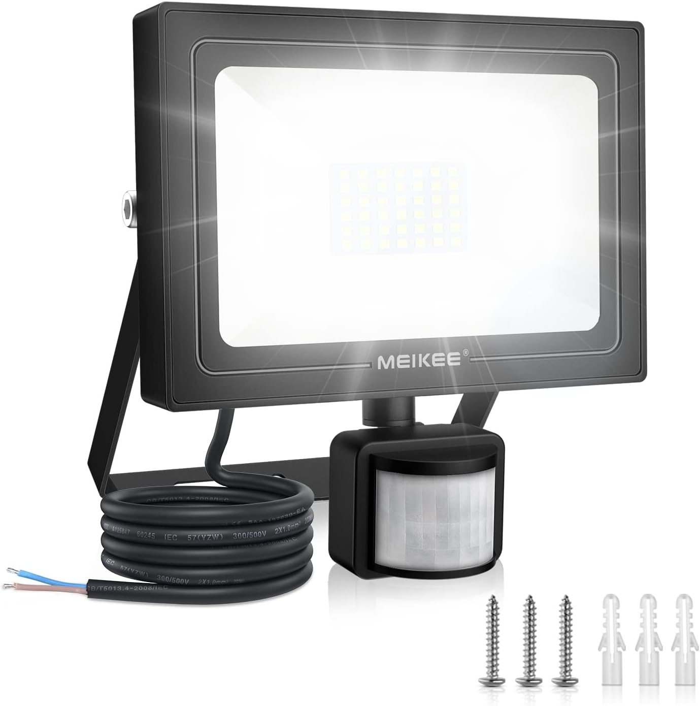 Projecteur LED 35W avec détecteur - 3000 Lumens - Noir - Jusqu'à -26%