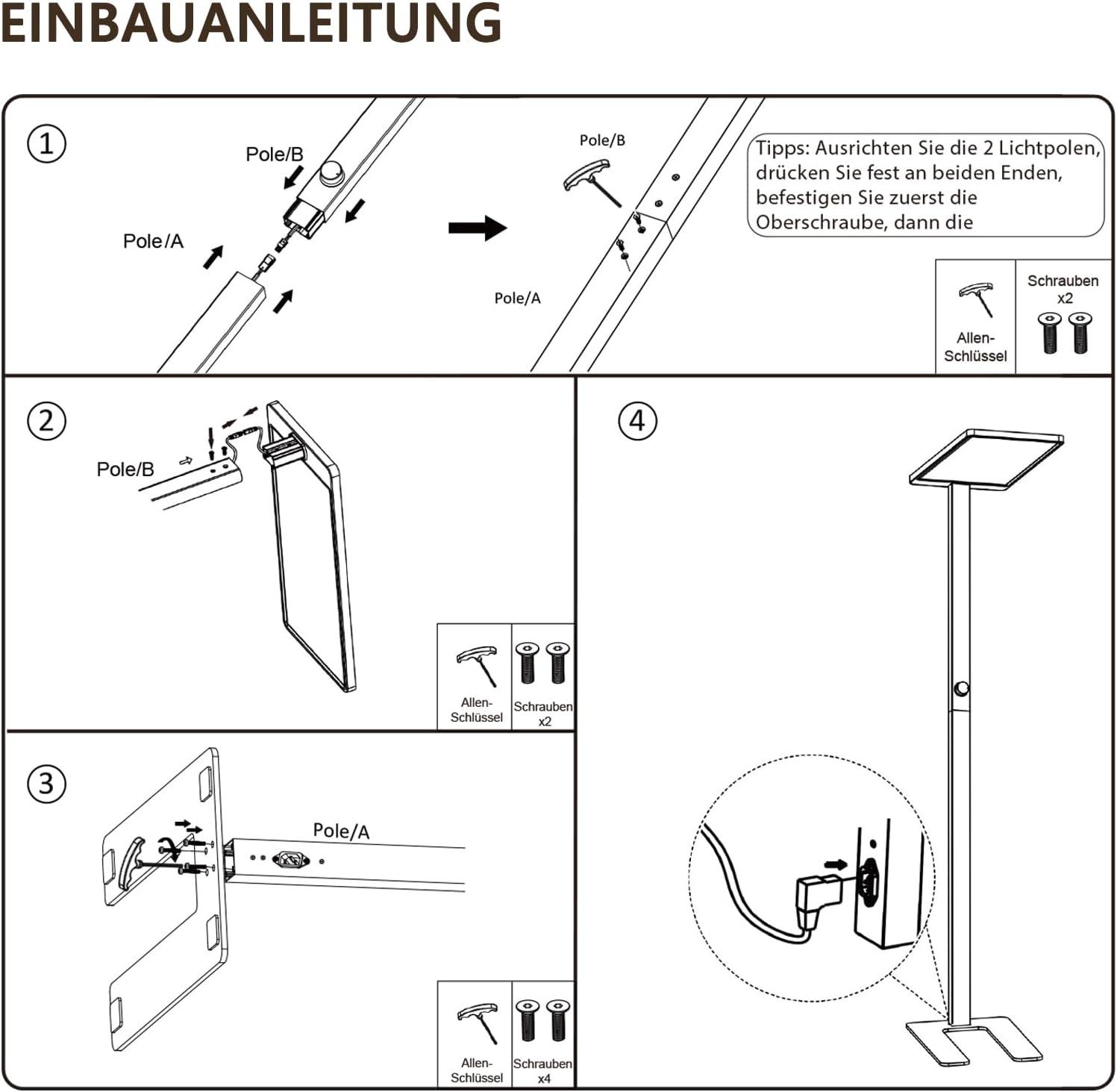 Lampadaire LED moderne aluminium blanc - Jusqu'à 35% de remise