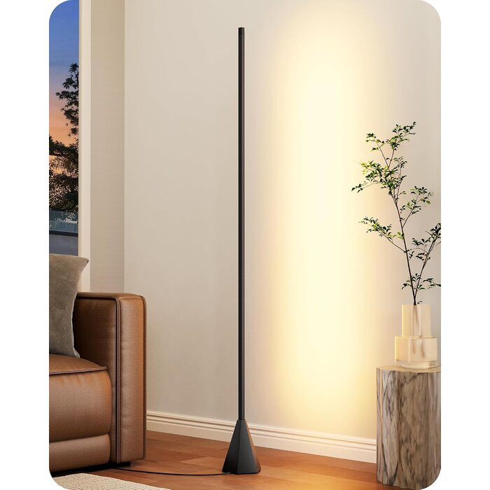 Lampadaire LED Dimmable 152cm - Noir Mat - Jusqu'à -34% sur le prix
