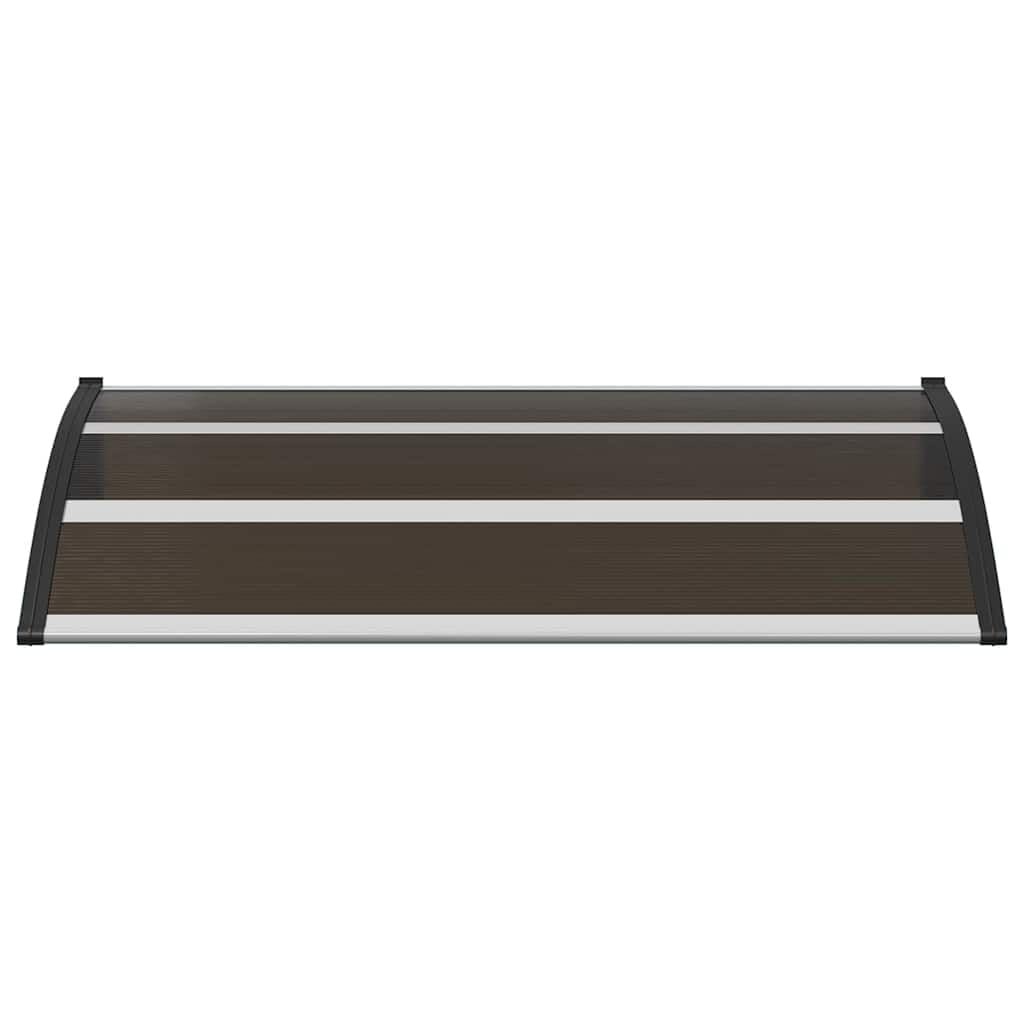 Marquise de porte 120 x 75 cm en polycarbonate noir - Jusqu'à -33%