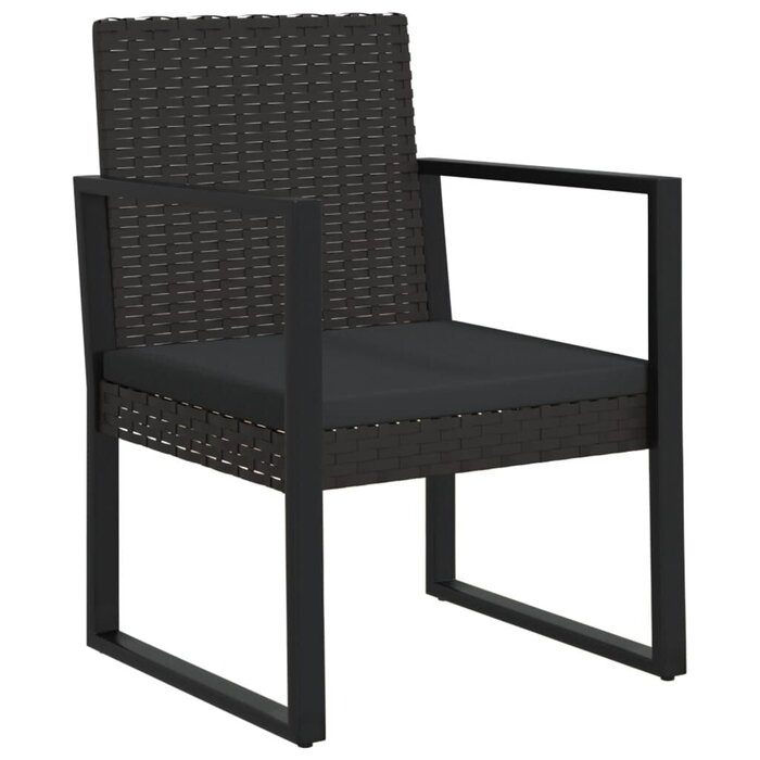 Vidaxl Chaise de jardin en résine tressée noire - Jusqu'à 64% de remise