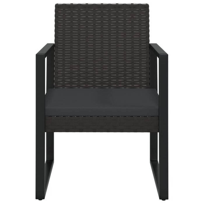 Vidaxl Chaise de jardin en résine tressée noire - Jusqu'à 64% de remise