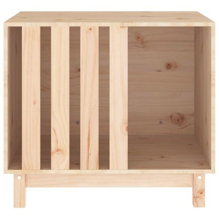 Niche pour chien en bois de pin massif 70x50x62 cm - Jusqu'à 34% de réduction