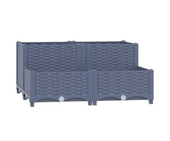 Vidaxl Jardinière surélevée 80x80cm gris bleu - Jusqu'à -59% de remise