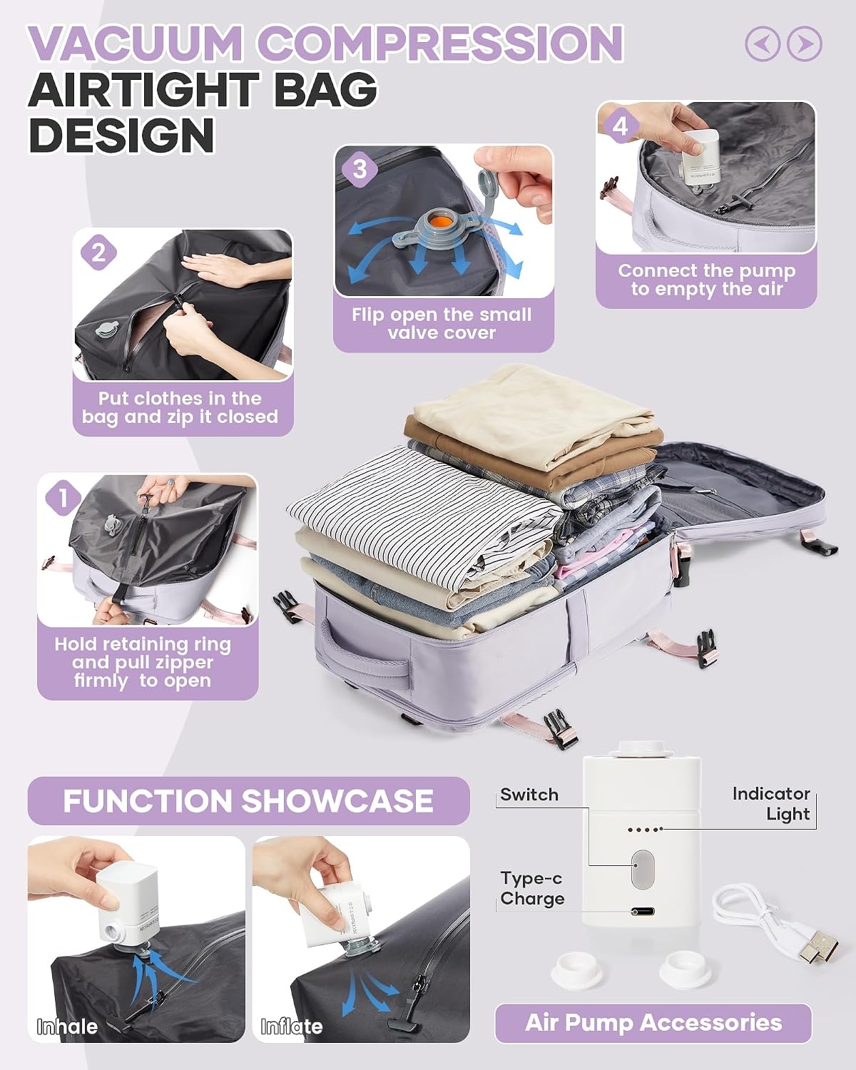 Sac à dos cabine violet 40x30x20cm - Jusqu'à 33% de réduction