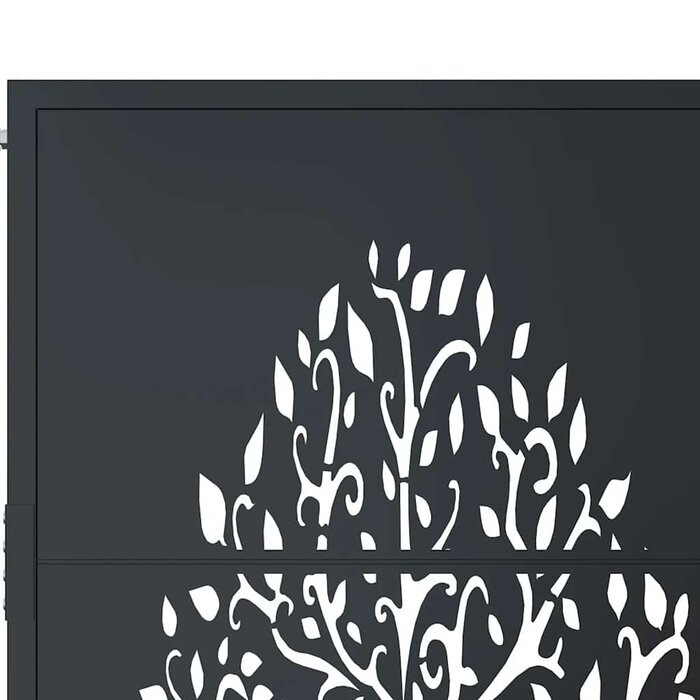 Portillon de jardin 105x180 cm, acier anthracite - Jusqu'à 44% de remise