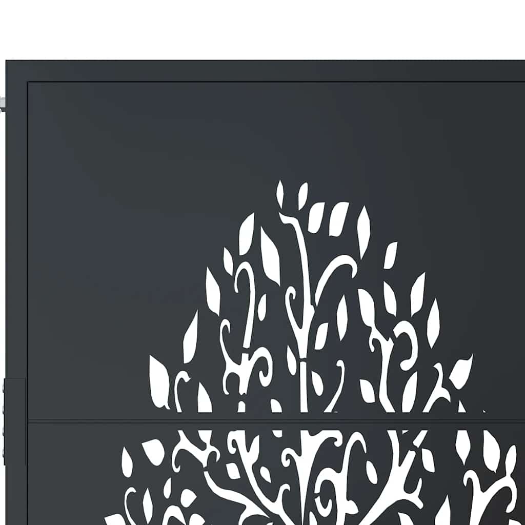 Portillon de jardin 105x180 cm, acier anthracite - Jusqu'à 44% de remise
