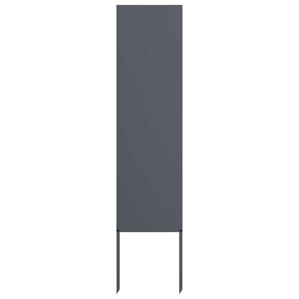 Vidaxl Panneau décoratif de jardin en acier - Anthracite - 32x140 cm - Jusqu'à -33%