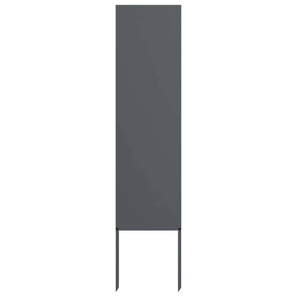 Vidaxl Panneau décoratif de jardin en acier - Anthracite - 32x140 cm - Jusqu'à -33%