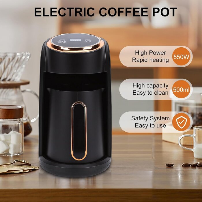 Cafetière turque automatique style rétro - Jusqu'à 32% de remise