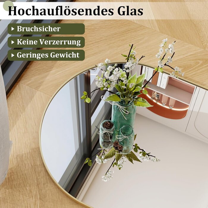 Miroir sur pied arqué doré 170x57 cm - Jusqu'à -29% sur votre déco