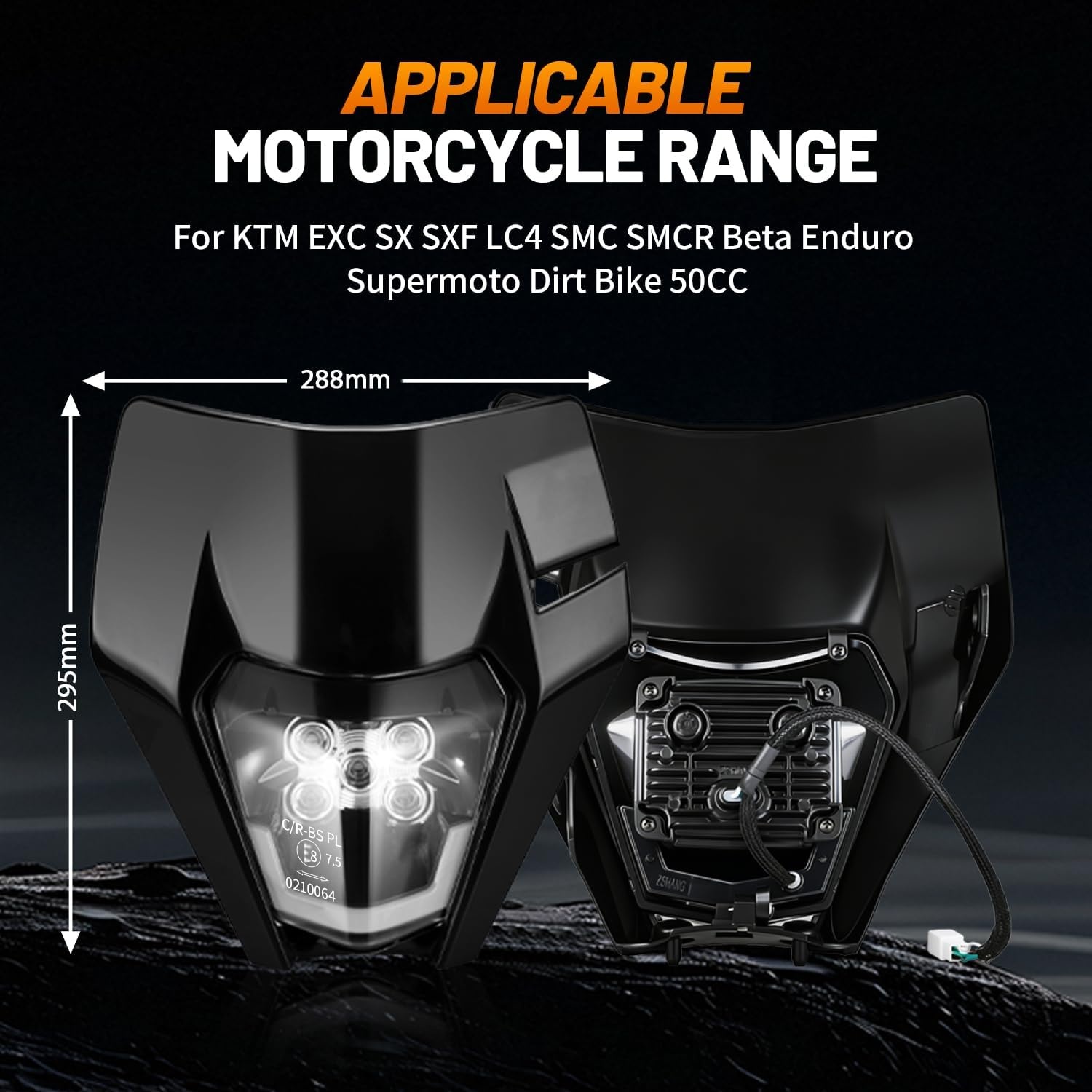 Phare LED Universel Moto - Jusqu'à -34% sur votre équipement Enduro & Cross