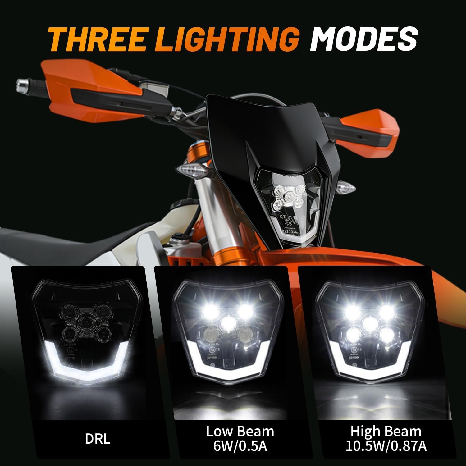 Phare LED Universel Moto - Jusqu'à -34% sur votre équipement Enduro & Cross