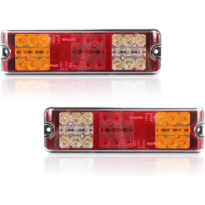 Lot de 2 feux arrière LED 12V/24V - Étanches - Jusqu'à -29% de remise