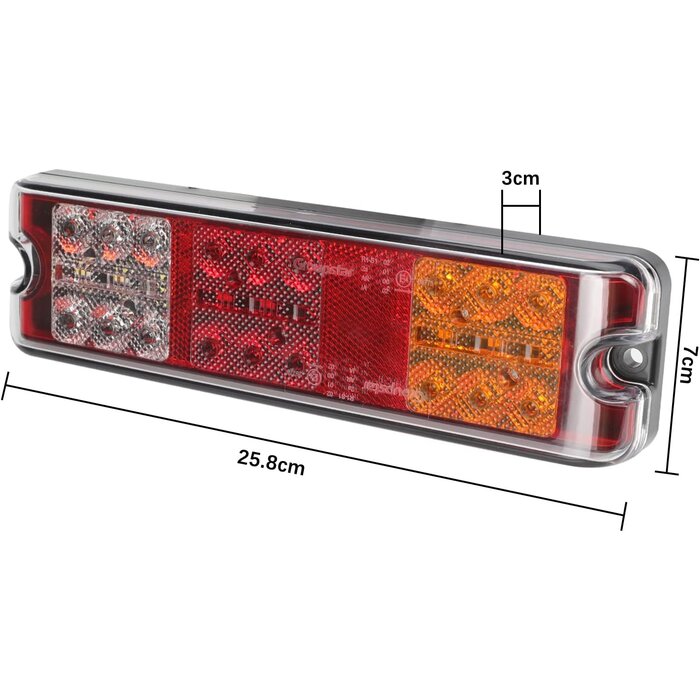 Lot de 2 feux arrière LED 12V/24V - Étanches - Jusqu'à -29% de remise