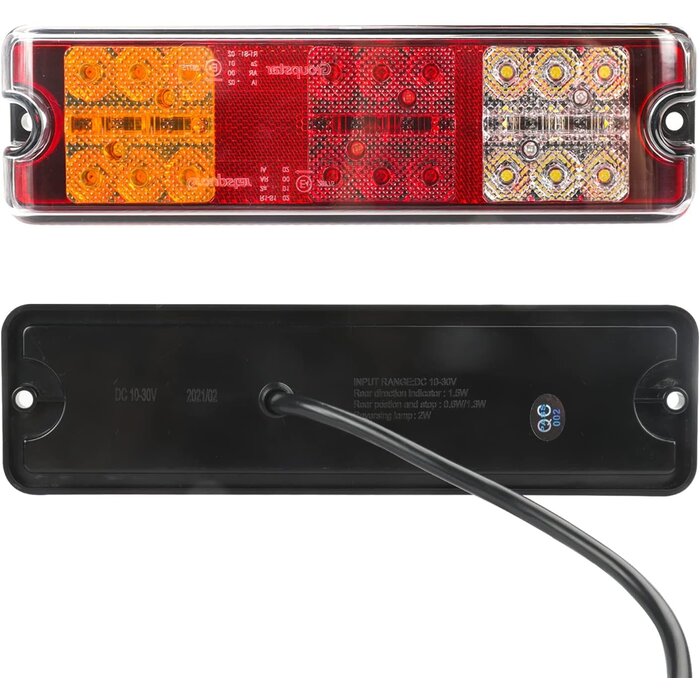 Lot de 2 feux arrière LED 12V/24V - Étanches - Jusqu'à -29% de remise