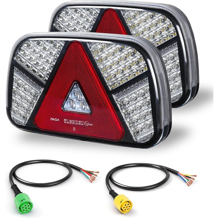 Lot de 2 feux arrière LED 12V/24V - Étanches - Jusqu'à -29% de remise