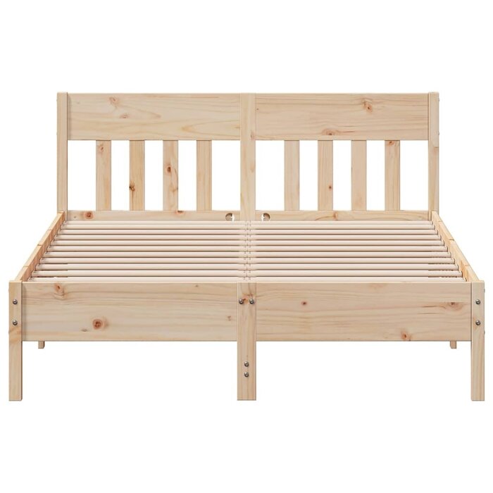 Vidaxl Cadre de lit 120x200 cm en pin massif - Naturel - Jusqu'à -35%