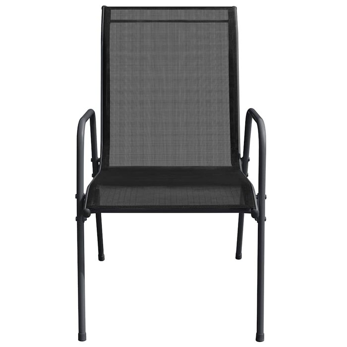 Vidaxl Lot de 6 chaises de jardin acier et textilène - Jusqu'à -35%