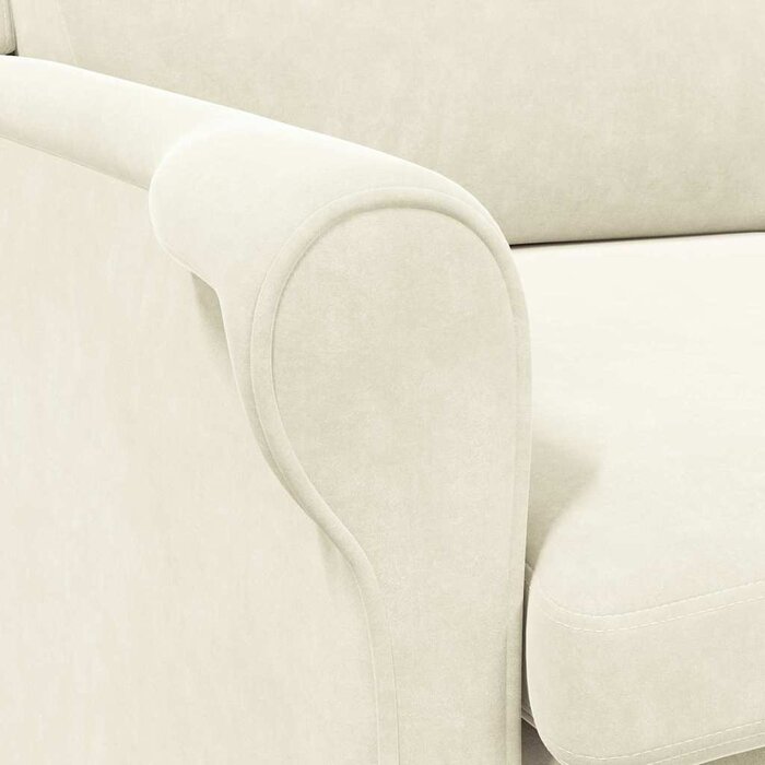 Vidaxl Fauteuil en velours crème - Jusqu'à -35% sur cet élégant fauteuil