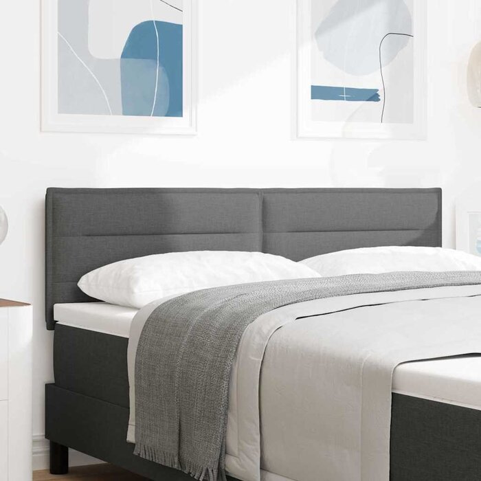 Vidaxl Tête de lit ajustable 144cm gris foncé - Jusqu'à -33% sur l'outlet