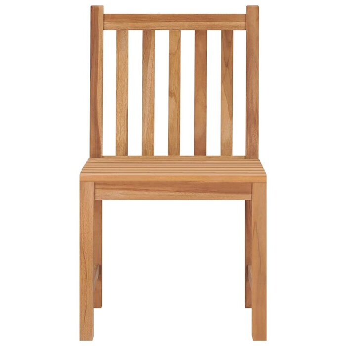 Vidaxl Lot de 2 chaises de jardin en teck massif - Jusqu'à 35% de remise